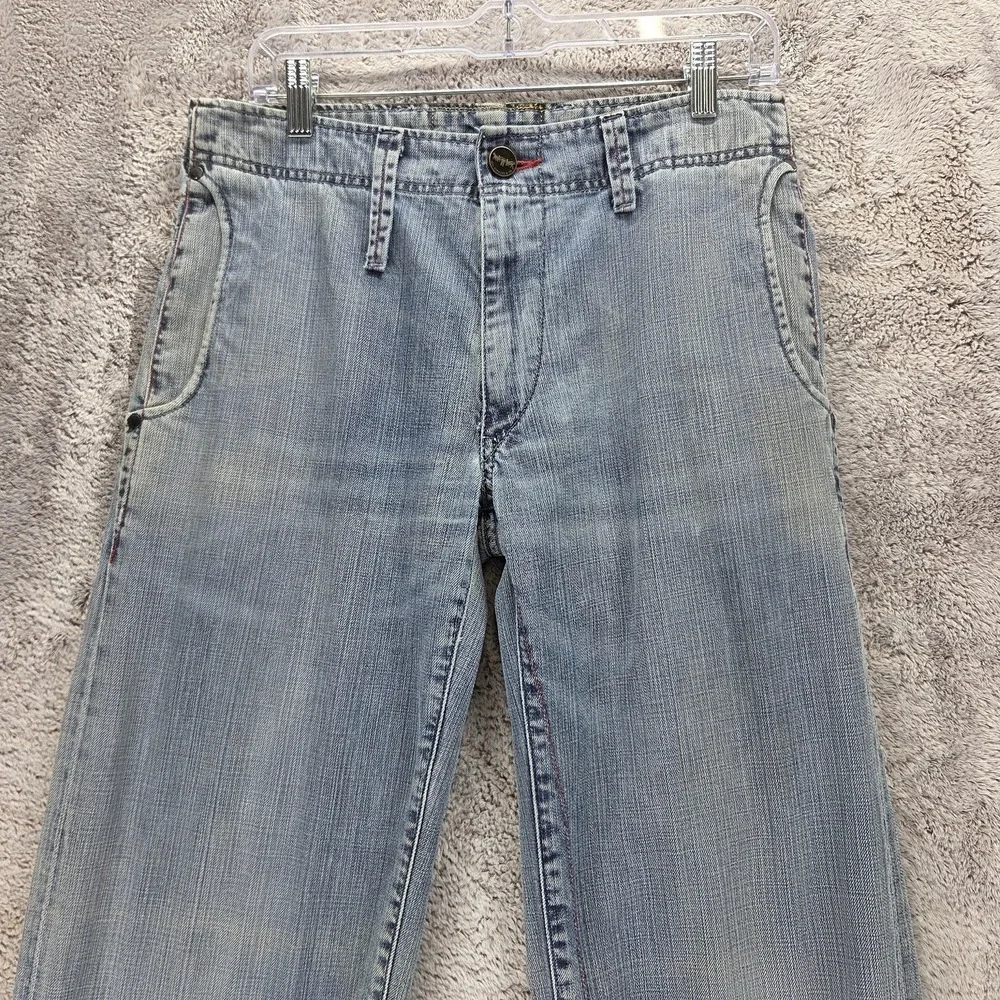 VTG Levis Engineered Jeans Mens Blue Buckle Back Two Horse Zip Fly Fits 30x32